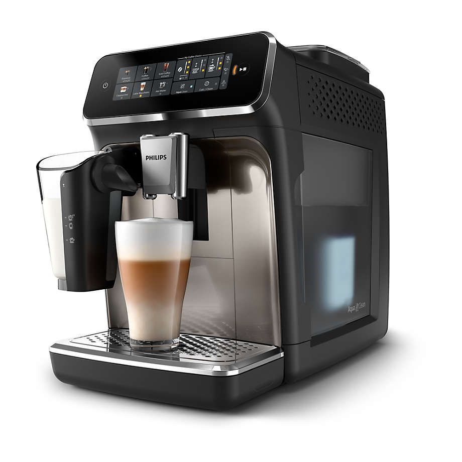 Philips 3300 LatteGo, finition chrome et noir laqué