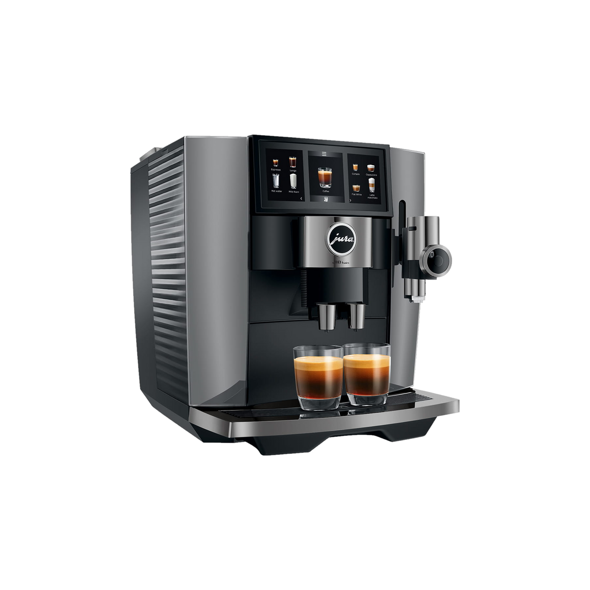 Jura J10 Twin Diamond Onyx — vue trois quarts
