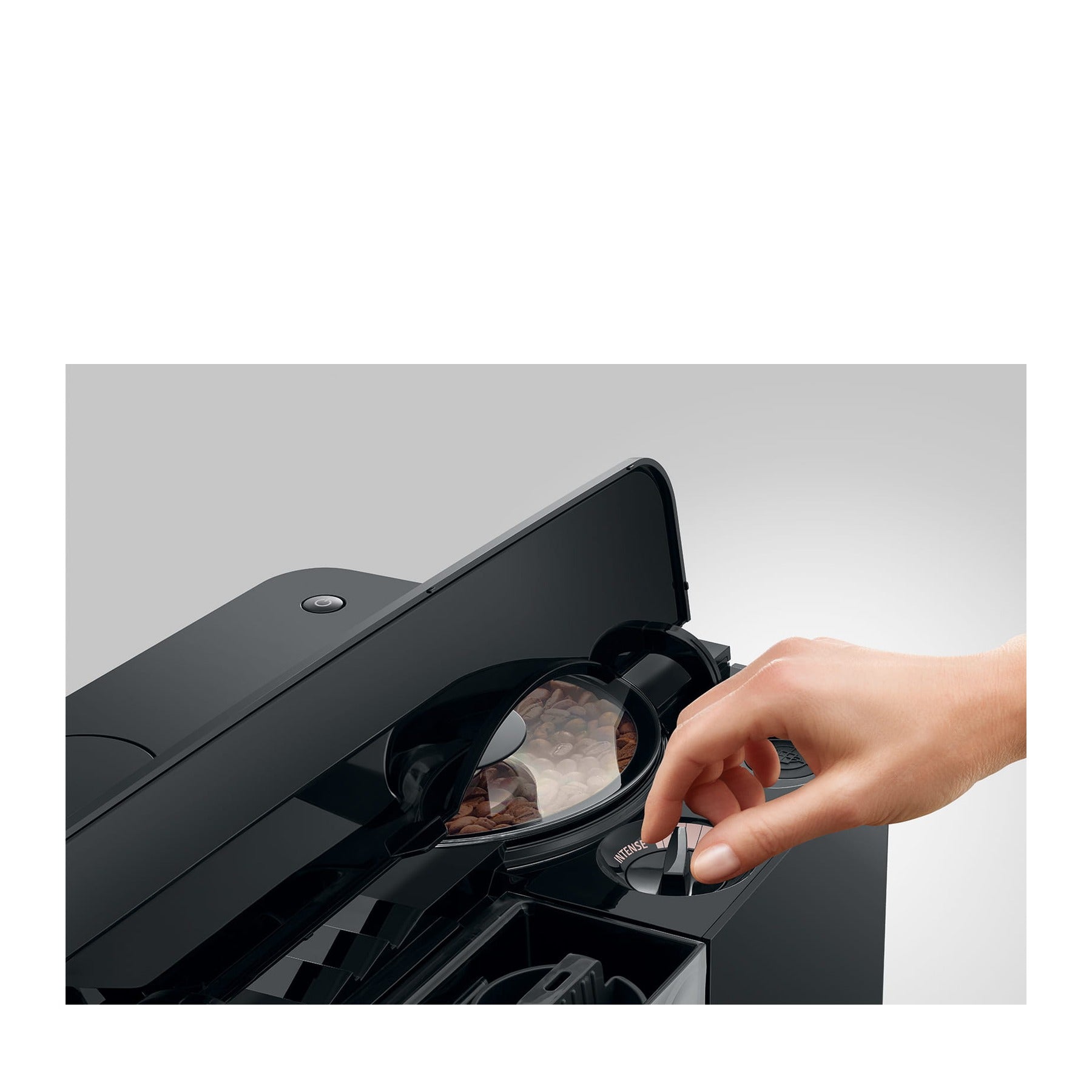 Jura C9 Piano Black — vue de côté